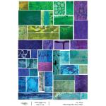 Joggles / FMD Designs A4 Rice Paper - Blue Mosaic [74815]