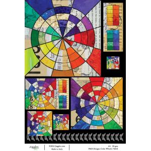 Joggles / FMD Designs A4 Rice Paper - Color Wheels [74810]