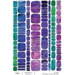 Joggles / FMD Designs A4 Rice Paper - Cool Colors DNA [74813]