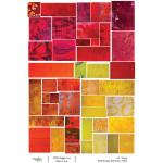 Joggles / FMD Designs A4 Rice Paper - Red Mosaic [74816]