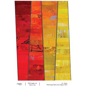 Joggles / FMD Designs A4 Rice Paper - Warm Color Snippets [74812]
