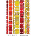 Joggles / FMD Designs A4 Rice Paper - Warm Colors DNA [74814]