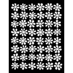 Joggles / FMD Designs Feeling Groovy Stencil - Inky Flowers Pattern [53865]