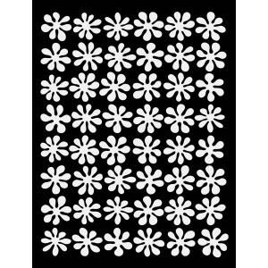 Joggles / FMD Designs Feeling Groovy Stencil - Inky Flowers Pattern [53865]