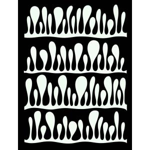 Joggles / FMD Designs Feeling Groovy Stencil - Lava Lamp [53867]