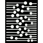 Joggles / FMD Designs Feeling Groovy Stencil - Lollipop [53870]