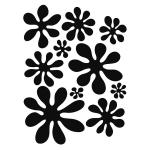 Joggles / FMD Designs Feeling Groovy Tab Cut Stencil & Mask Combo - Inky Flowers [53866]