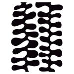 Joggles / FMD Designs Feeling Groovy Tab Cut Stencil & Mask Combo - Lava Lines [53869]
