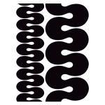 Joggles / FMD Designs Feeling Groovy Tab Cut Stencil & Mask Combo - S Curve [53872]