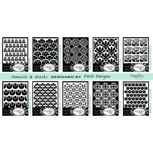 Joggles / FMD Designs - In Bloom Stencils & Masks Set Of 10 - September 2025