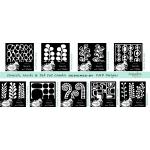 Joggles / FMD Designs - Mid Century & Botanicals 6" x 6" Stencils & Masks - Set Of 9, May 2026 [53831]