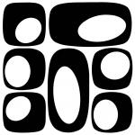 Joggles / FMD Designs - Mid Century & Botanicals 6" x 6" Tab Cut Stencil & Mask Combo - Mod Pods [53829]
