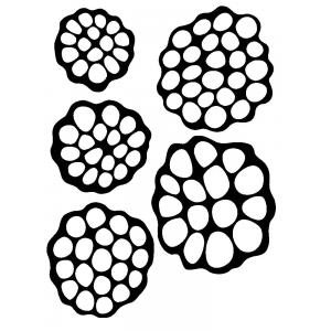 Joggles / FMD Designs Tab Cut Stencil & Mask Combo - Botanicals, Lotus [75160]