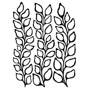 Joggles / FMD Designs Tab Cut Stencil & Mask Combo - Botanicals, Peppa [75129]