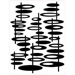 Joggles / FMD Designs Tab Cut Stencil & Mask Combo - Mid Century Modern - Off Center [75209]