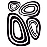 Joggles / FMD Designs Tab Cut Stencil & Mask Combo - Mid Century Modern - Ovals [75211]