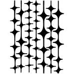 Joggles / FMD Designs Tab Cut Stencil & Mask Combo - Mid Century Modern - Stars Align [75210]