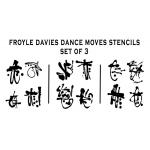 Joggles / Froyle Davies Dance Moves Stencil Collection - Set Of 3, February 2024 Release - ON SALE!