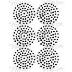 Joggles Itty Bitty ATC Stencil - Big Dotted Dots [57470]