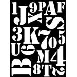Joggles Itty Bitty Stencil - Alphanumeric [53741]