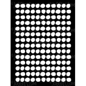 Joggles Itty Bitty Stencil - Mini Dots Row By Row [57477]