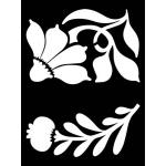 Joggles Itty Bitty Stencil - Twin Blooms [53751]