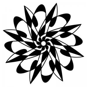 Joggles / Keren Tamir 6" x 6" Mask - Atom Mandala [57589]