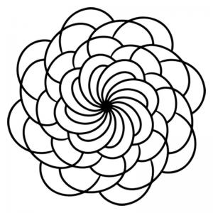 Joggles / Keren Tamir 6" x 6" Mask - Spirograph 1 [57593]