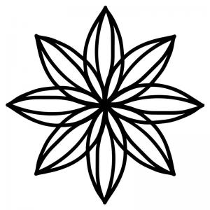 Joggles / Keren Tamir 8" x 8" Mask - Helix Flower [75022]