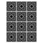 Joggles / Keren Tamir 9" x 12" Stencil - Starburst Tiles [75029]