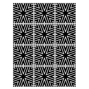 Joggles / Keren Tamir 9" x 12" Stencil - Starburst Tiles [75029]