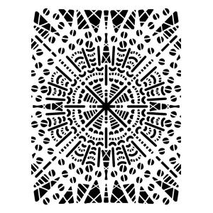 Joggles / Keren Tamir 9" x 12" Stencil - Tribal Mandala [75000]