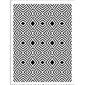 Joggles / Keren Tamir 9" x 12" Stencil - Uneven Geometry [75030]