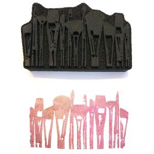 Joggles / Keren Tamir Foam Stamp - Brush Border [57271]