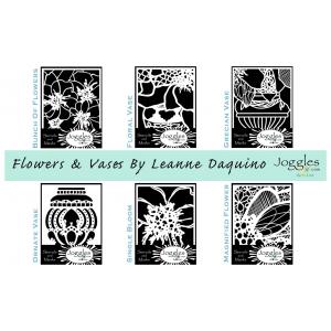 Joggles / Leanne Daquino Flowers & Vases Collection - Stencils & Masks Set Of 6 June 2024