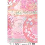 Joggles / Margaret Applin A4 Rice Paper - Pink #1 - Circles [74375]