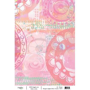 Joggles / Margaret Applin A4 Rice Paper - Pink #1 - Circles [74375]