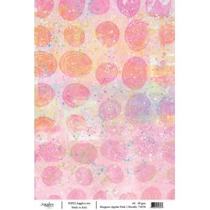 Joggles / Margaret Applin A4 Rice Paper - Pink #1 - Doodle [74376]
