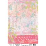 Joggles / Margaret Applin A4 Rice Paper - Pink #1 - Floral [74377]