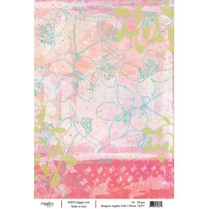 Joggles / Margaret Applin A4 Rice Paper - Pink #1 - Floral [74377]