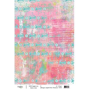 Joggles / Margaret Applin A4 Rice Paper - Pink #1 - Remnants [74378]
