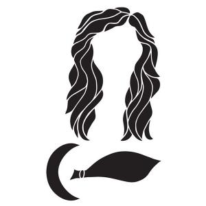 Joggles / Margaret Applin Designs 6" x 9" Fearless Face Stencil - Medium Hair #1 [33813]