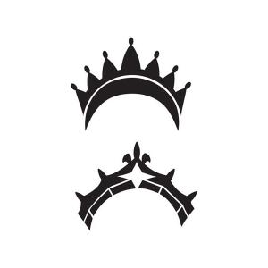 Joggles / Margaret Applin Designs 6" x 9" Fearless Face Stencil - Large Crowns [33814]