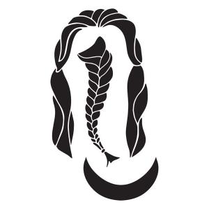 Joggles / Margaret Applin Designs 6" x 9" Fearless Face Stencil - Large Hair #2 [33833]