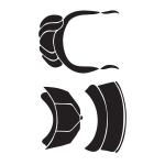 Joggles / Margaret Applin Designs 6" x 9" Fearless Face Stencil - Large Hair #3 [57402]