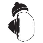 Joggles / Margaret Applin Designs 6" x 9" Fearless Face Stencil - Large Hats #2 [57407]