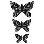 Joggles / Margaret Applin Designs 6" x 9" Fearless Face Stencil - Butterfly Mask Sm/Med/Lg [57405]