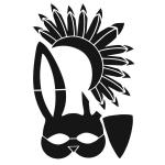 Joggles / Margaret Applin Designs 6" x 9" Fearless Face Stencil - Large Headpiece 1 [57406]