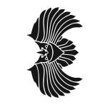 Joggles / Margaret Applin Designs 6" x 9" Fearless Face Stencil - Large Headpiece 3 [57423]