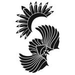 Joggles / Margaret Applin Designs 6" x 9" Fearless Face Stencil - Medium Headpieces 1 [57430]